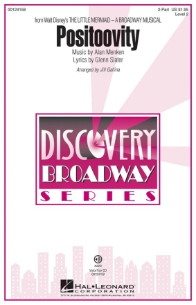Alan Menken, Positoovity from Walt Disney's The Little Mermaid 2-Part Choir Chorpartitur