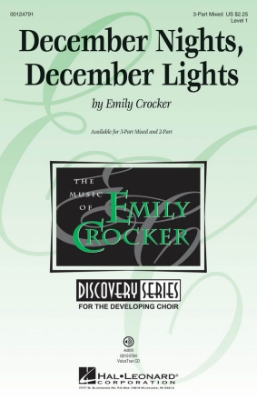 Emily Crocker, December Nights, December Lights 3-Part Choir Chorpartitur