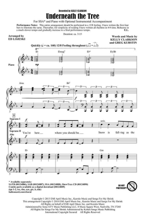 Underneath the Tree SSA Chorpartitur