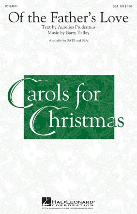 Of the Father's Love for female choir (SSA) and piano choral score