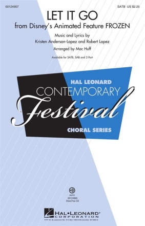 Let It Go (from Frozen) for mixed choir and piano choral score