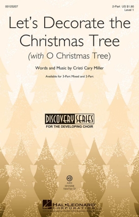 Cristi Cary Miller, Let's Decorate the Christmas Tree 2-Part Choir Chorpartitur