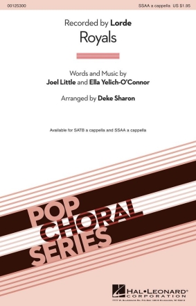 Royals for femal chorus a cappella vocal score (en)