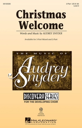 Audrey Snyder, Christmas Welcome 2-Part Choir Chorpartitur