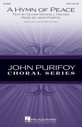 John Purifoy, A Hymn of Peace SATB Chorpartitur