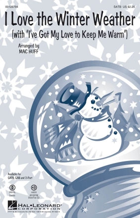 I Love the Winter Weather SATB Chorpartitur
