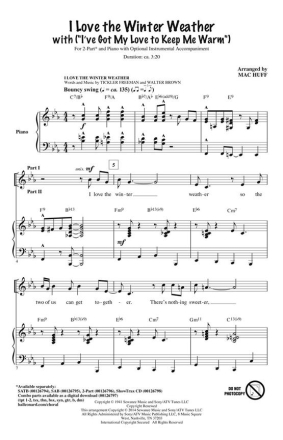 I Love the Winter Weather 2-Part Choir Chorpartitur