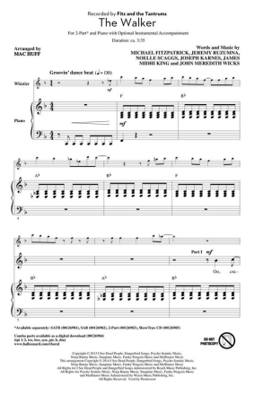 The Walker 2-Part Choir Chorpartitur