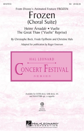 Christine Hals, Frozen SA Chorpartitur