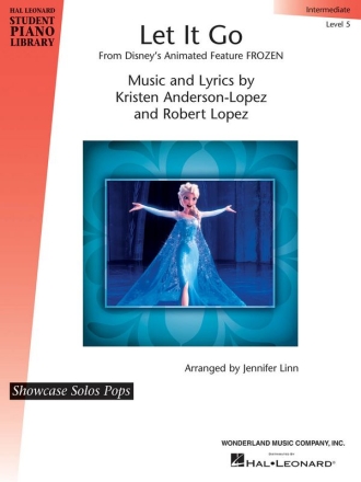 Let It Go for piano (with lyrics)