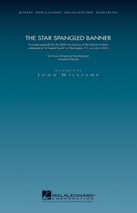 The Star Spangled Banner SATB and Piano Chorpartitur