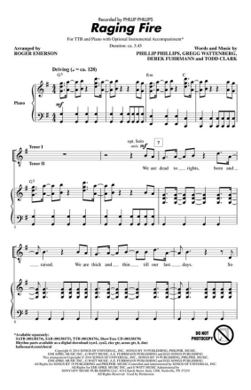Raging Fire TTB Chorpartitur
