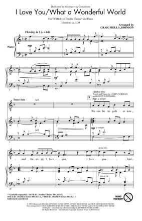 I Love You/What a Wonderful World TTBB Double Chorus Chorpartitur