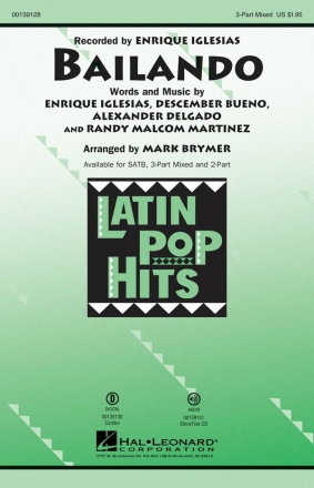 Alexander Delgado, Bailando 3-Part Choir Chorpartitur