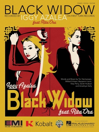 Black Widow Piano, Vocal and Guitar Blatt