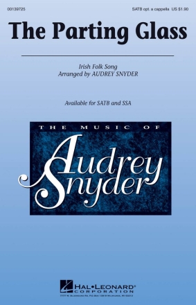 The Parting Glass SATB a Cappella Chorpartitur