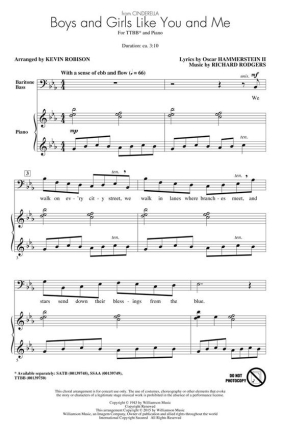 Boys and Girls Like You and Me TTBB Chorpartitur