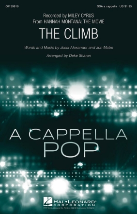 The Climb for female choir (SSA) a cappella choral score