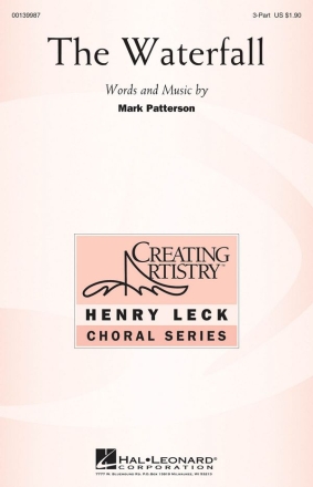 Mark Patterson, The Waterfall 3 Part Treble Chorpartitur