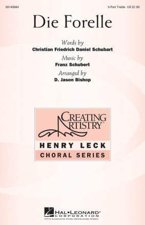 Franz Schubert, Die Forelle 3 Part Treble Chorpartitur