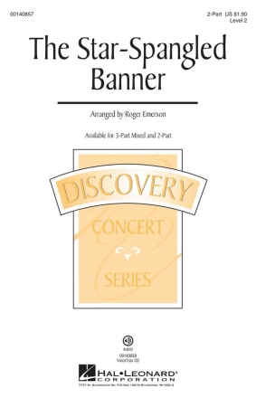 John Stafford Smith, The Star Spangled Banner 2-Part Choir Chorpartitur