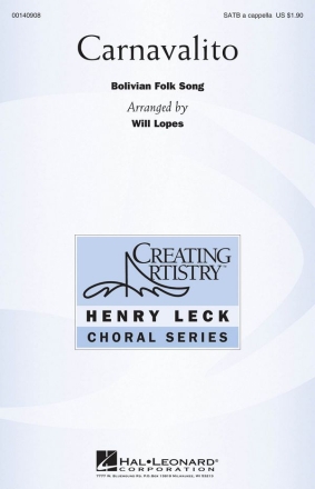 Carnavalito SATB a Cappella Chorpartitur