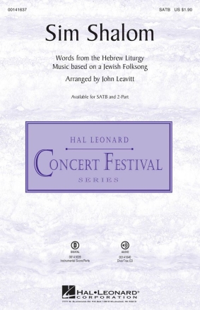 Sim Shalom SATB Chorpartitur