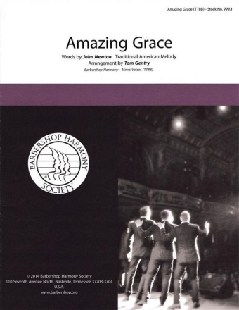 Amazing Grace TTBB a Cappella Chorpartitur