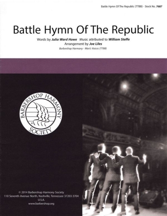 The Battle Hymn of the Republic TTBB a Cappella Chorpartitur