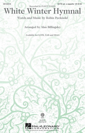 White Winter Hymnal for mixed chorus a cappella vocal score (en)