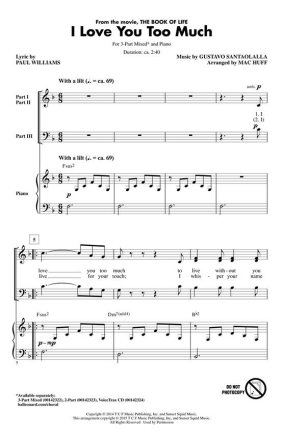 Gustavo Santaolalla, I Love You Too Much Chor CD