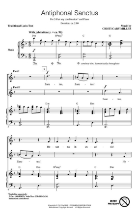 Cristi Cary Miller, Antiphonal Sanctus Chor CD
