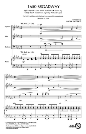 1650 Broadway SAB Chorpartitur