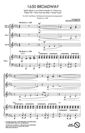 1650 Broadway SSA Chorpartitur