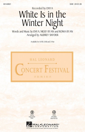 Enya, White Is in the Winter Night SAB Chorpartitur