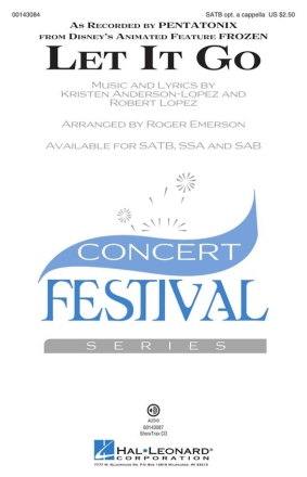 Let It Go SATB a Cappella Chorpartitur