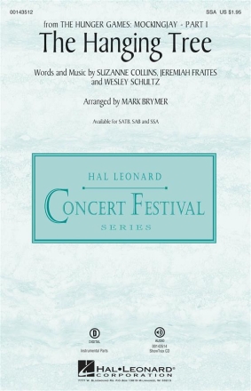The Hanging Tree for female choir (SSA) and piano choral score