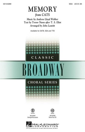 Andrew Lloyd Webber_Trevor Nunn_T.S. Eliot, Memory SSA Chorpartitur