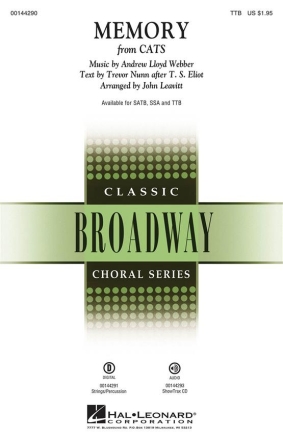Andrew Lloyd Webber, Memory From Cats TTB Chorpartitur