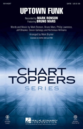 Uptown Funk! SATB Chorpartitur