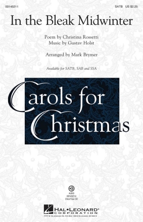 Christina Rosetti, In the Bleak Midwinter SATB Chorpartitur