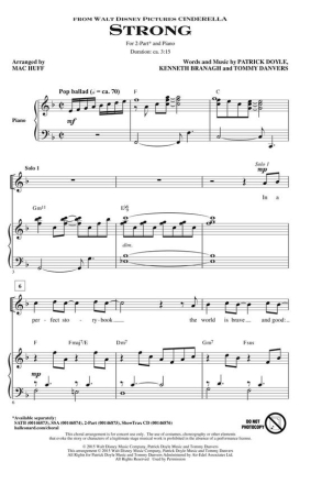 Strong (from Cinderella) 2-Part Choir Chorpartitur