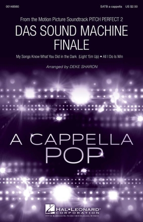 Das Sound Machine Finale SATB a Cappella Chorpartitur