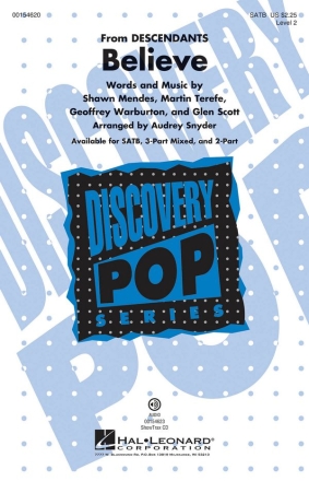 Geoffrey Warburton, Believe SATB Chorpartitur