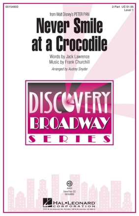 Frank Churchill, Never Smile at a Crocodile 2-Part Choir Chorpartitur