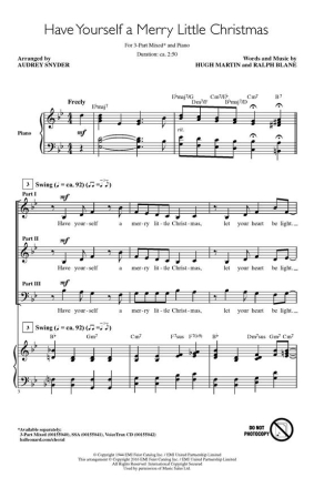 Have Yourself a Merry Little Christmas Chor CD