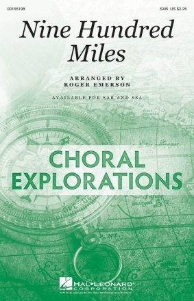 Nine Hundred Miles SAB Chorpartitur