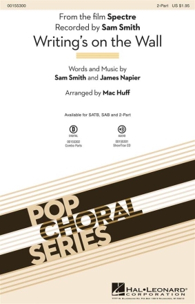 James Napier_Sam Smith, Writing's on the Wall 2-Part Choir Chorpartitur