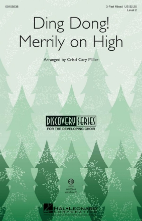 Ding Dong! Merrily On High 3-Part Choir Chorpartitur