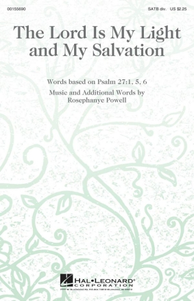 Rosephanye Powell, The Lord Is My Light and My Salvation SATB Divisi Chorpartitur